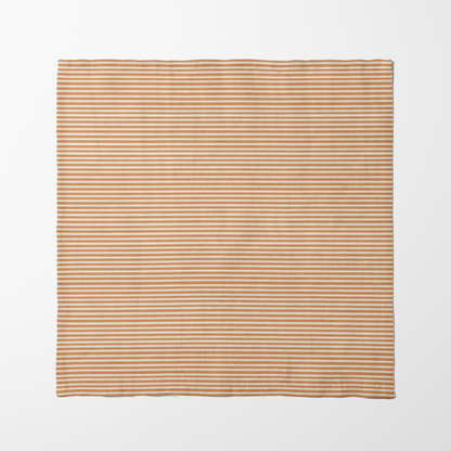 ONE Small Stripes Napkin - Burnt Butter in Organic Cotton Voile