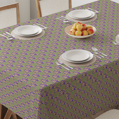 Water Drops Tablecloth in Mid Cotton Twill