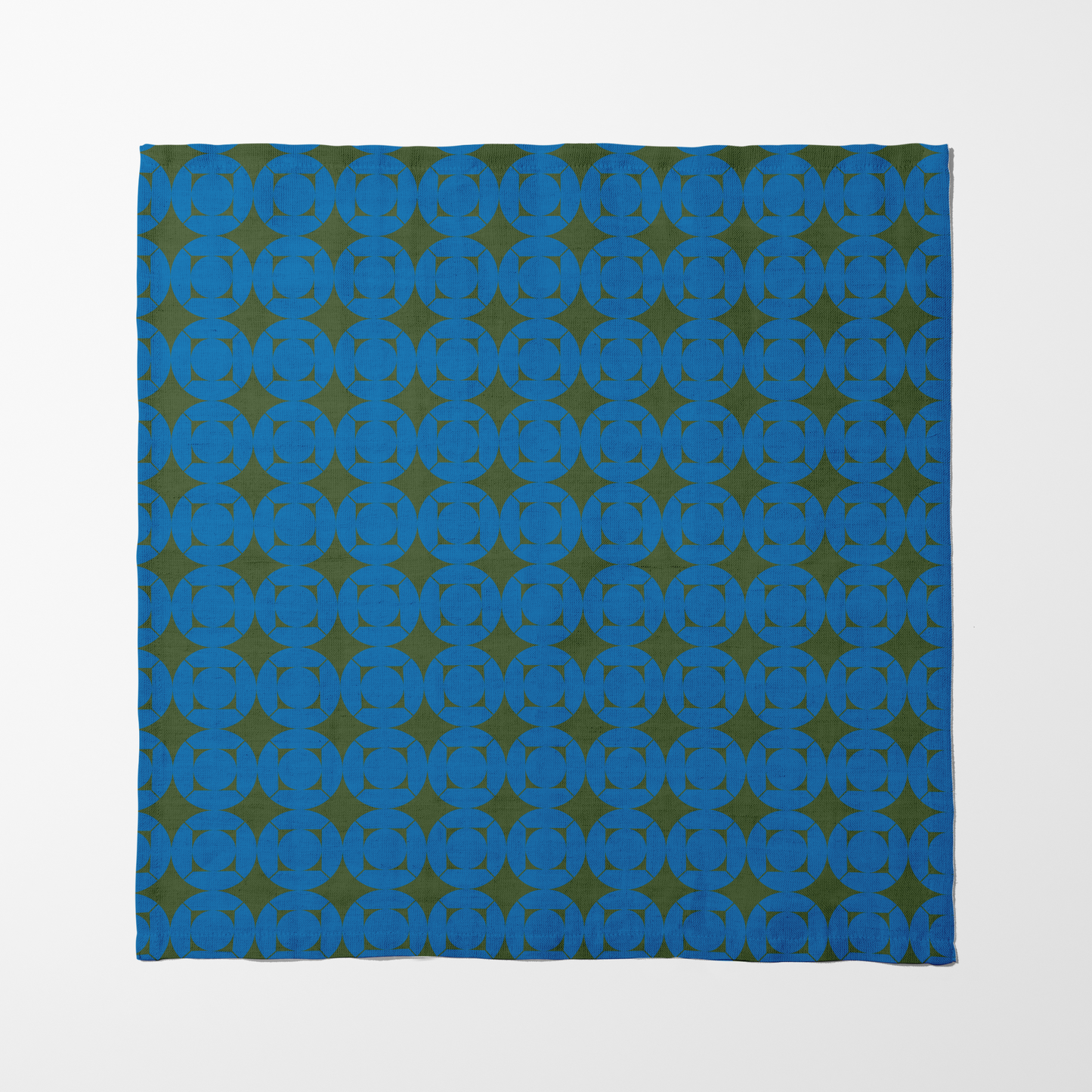 Picnic in the woods Napkin - Blue Green in Organic Cotton Voile