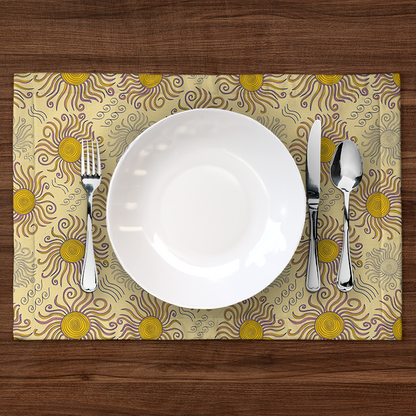 Sunny Summer Placemat in Light Yellow
