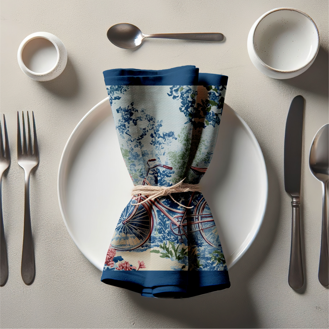 Bicycle Botanicals Napkin in Spring