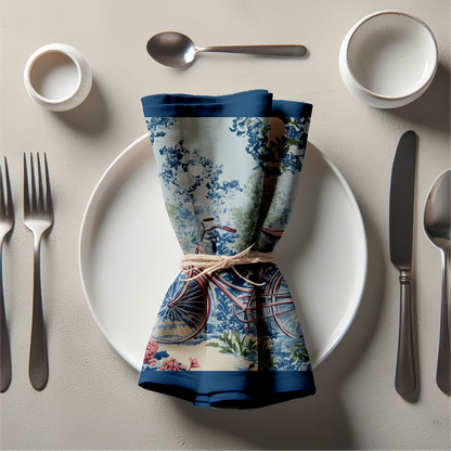 Bicycle Botanicals Napkin in Spring