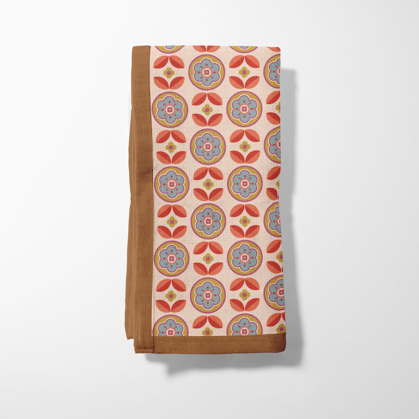 70s Flower Motif Napkin