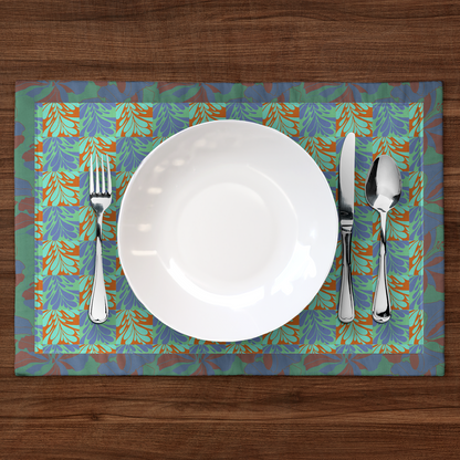 Water Drops Placemat in Green