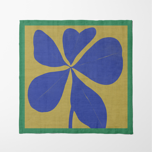Plumeria Napkin in Spring Dijon