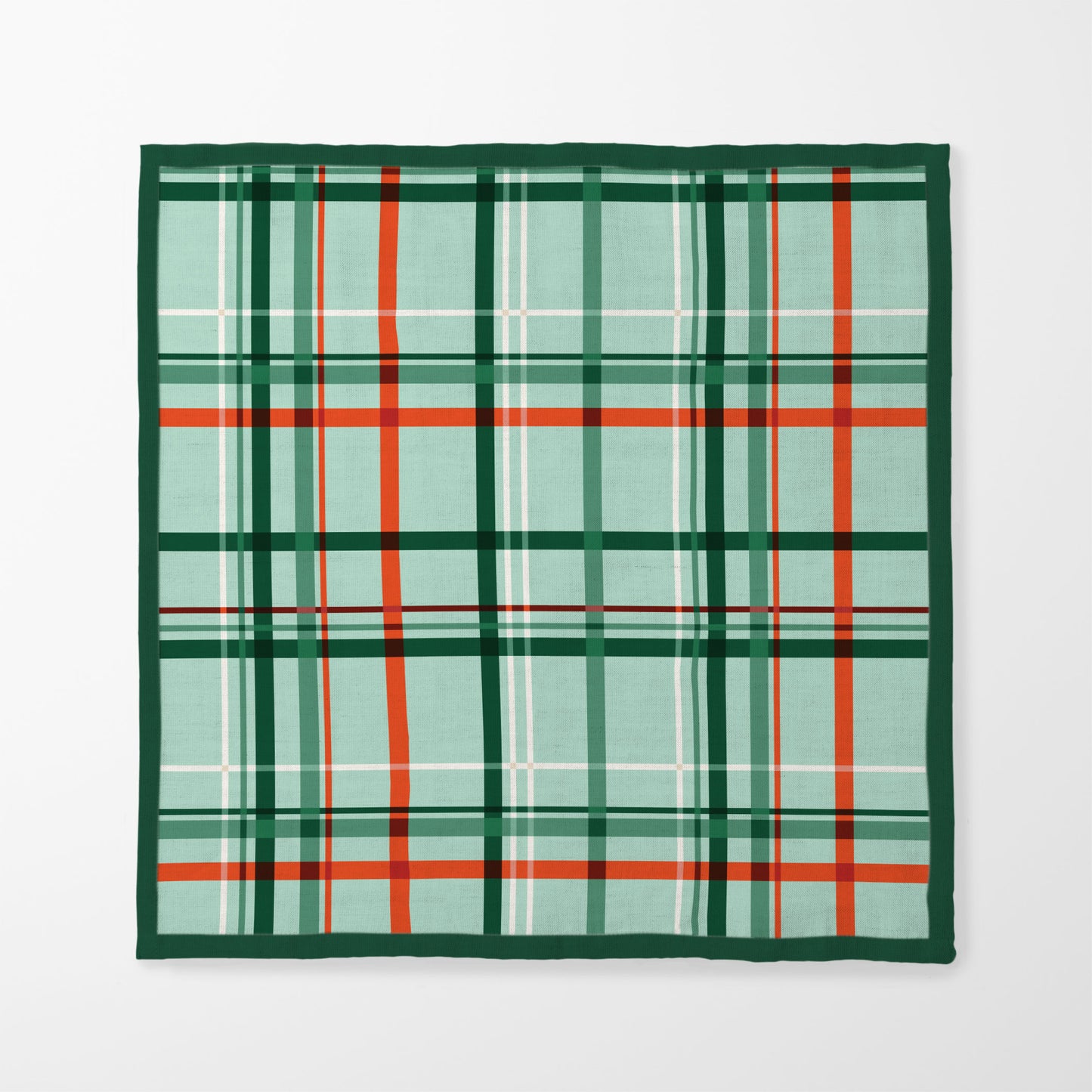 Christmas Plaid - Organic Cotton Voile