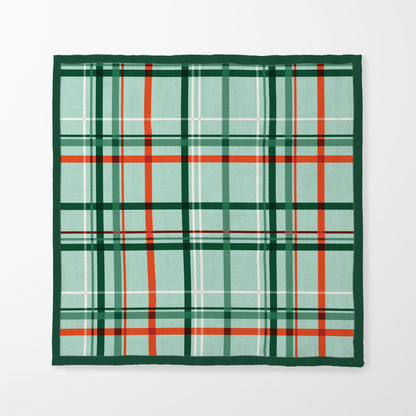 Christmas Plaid - Organic Cotton Voile