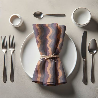 Candy Napkin in Purple in Lightweight Linen