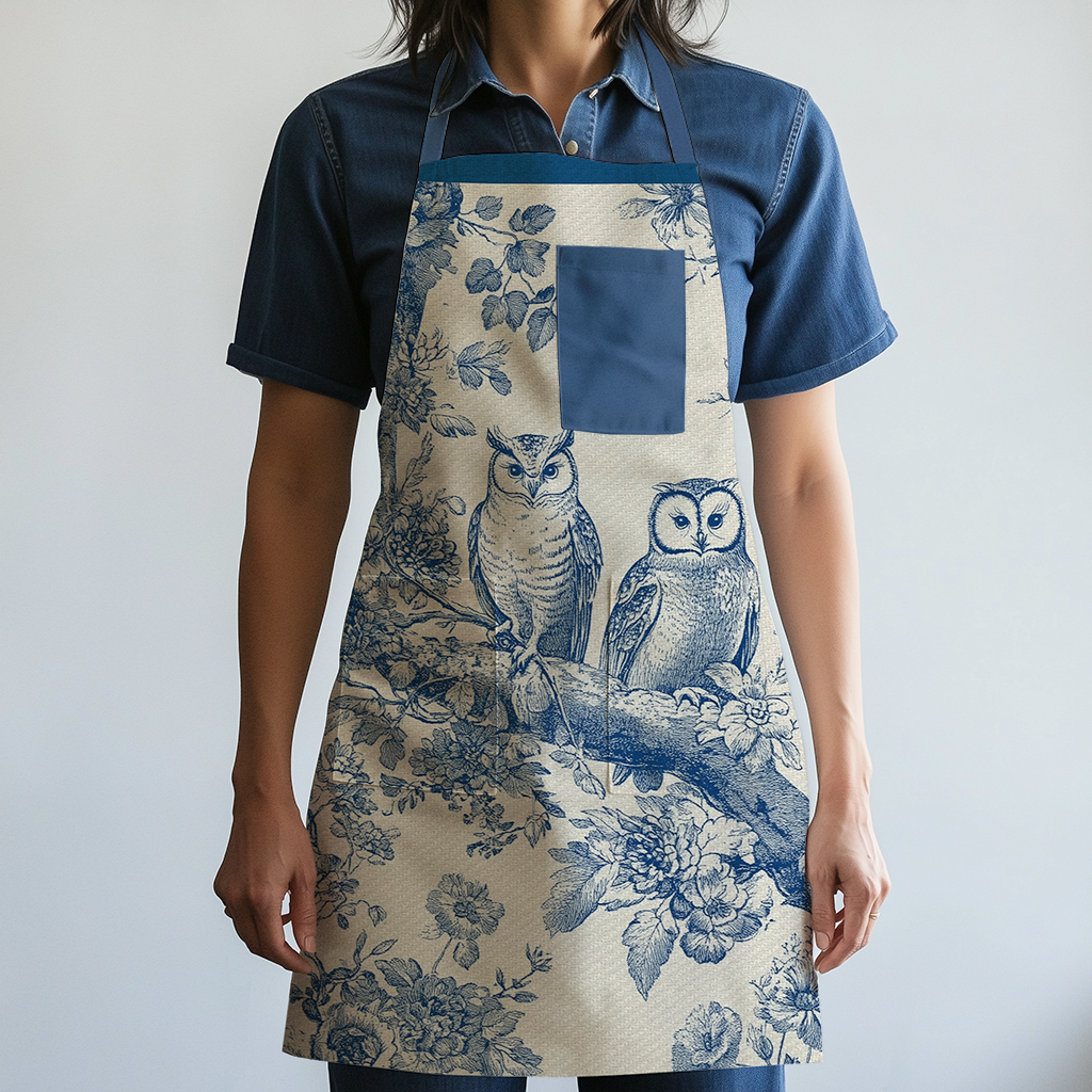 Woodland Wisdom Apron in Classic Navy