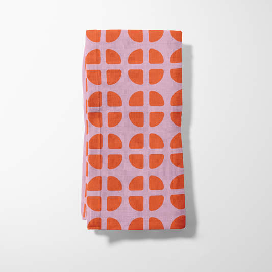 Fresh Fruit Napkin - Orange in Lightweight Linen