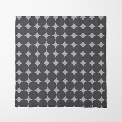 Spots and Dots Napkin - Monochrome in Organic Cotton Voile