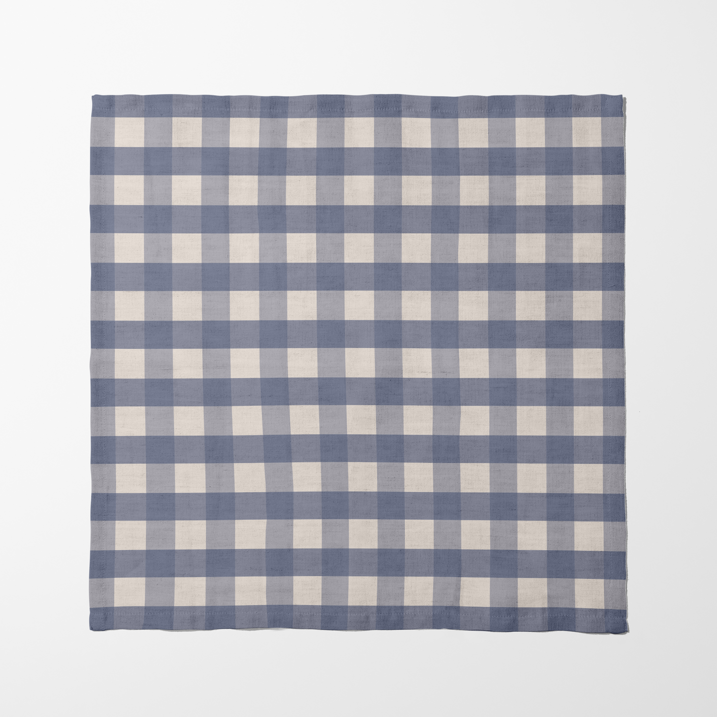 ONE Small Gingham Napkin - Boat in Lightweight Linen