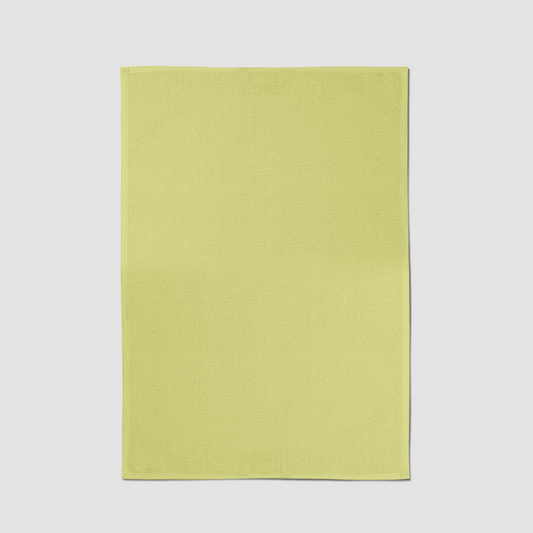 ONE Solid Tea Towel in Pale Yellow