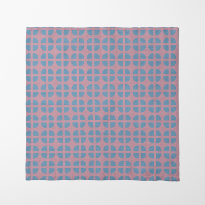 Fresh Fruit Napkin - Pale Pink Blue in Lightweight Linen