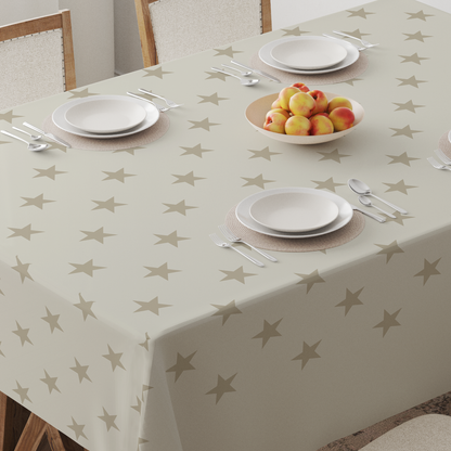 ONE Stars Tablecloth in Oyster