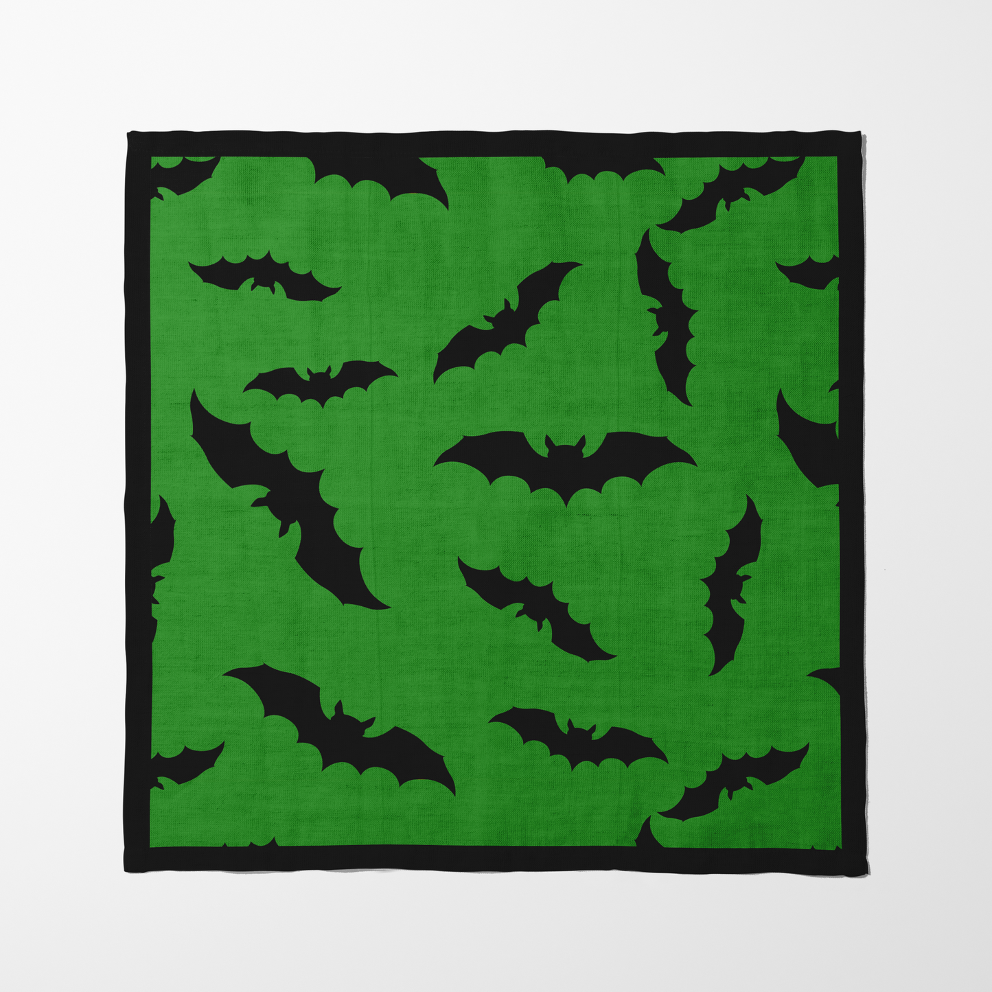 Bats in Slime Napkin in Organic Cotton Voile