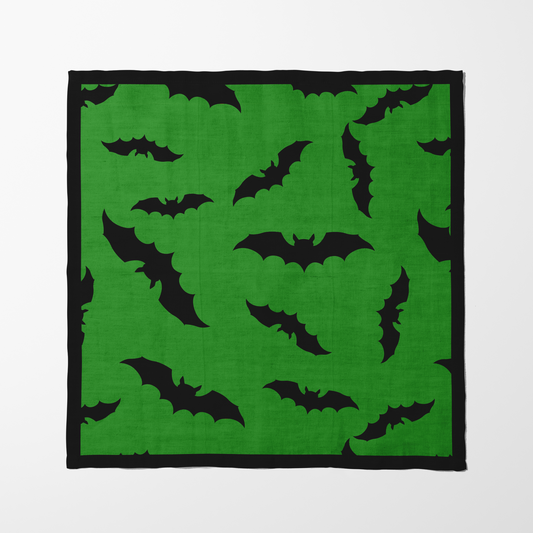 Bats in Slime Napkin in Organic Cotton Voile