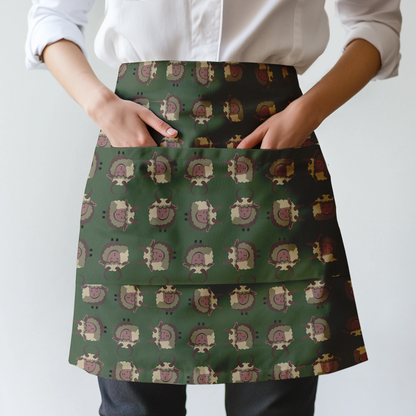 Krampus Half Apron in Dark Green