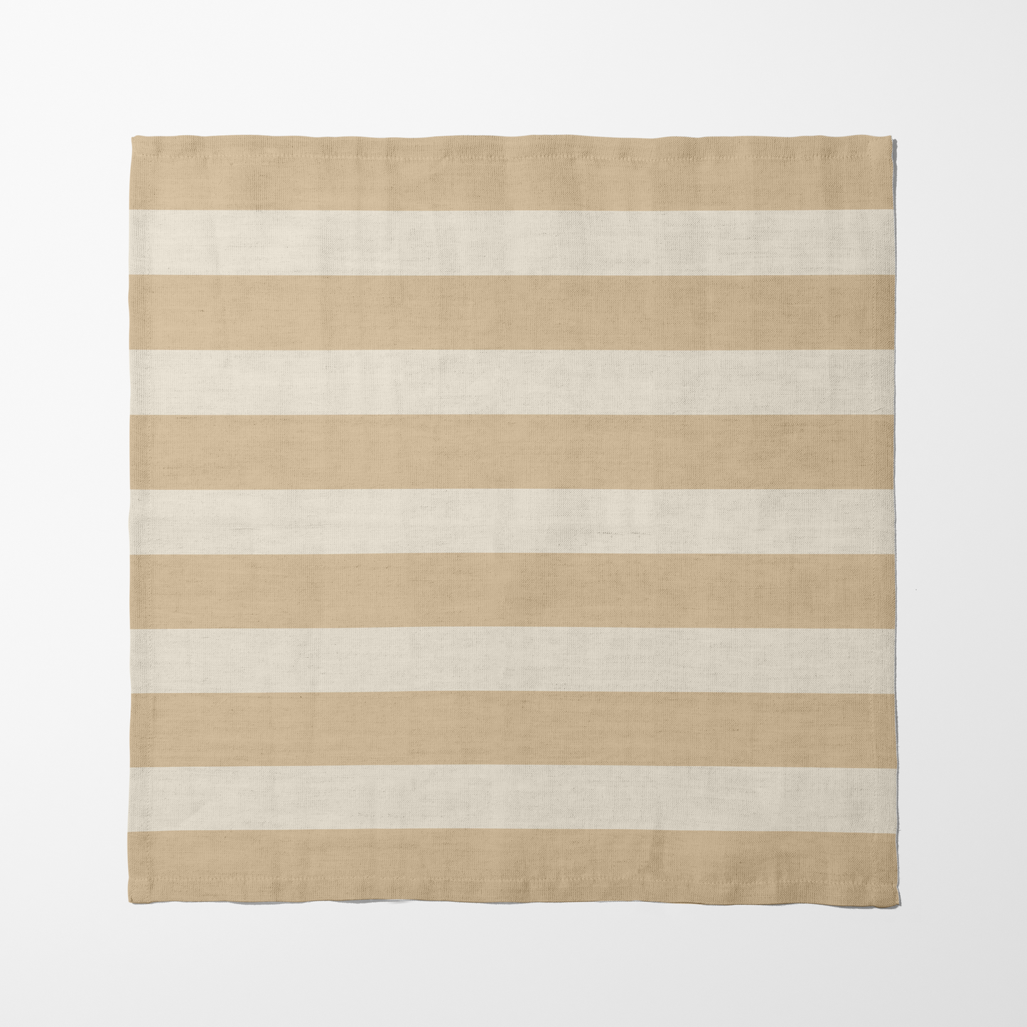 ONE Large Stripes Napkin - Eggshell in Organic Cotton Voile