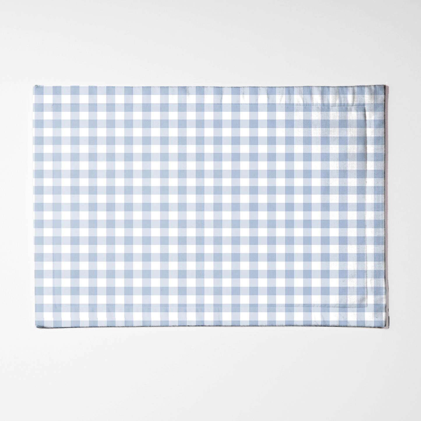 ONE Mini Gingham Placemat in Pastel Blue in Mid Weight Cotton Twill