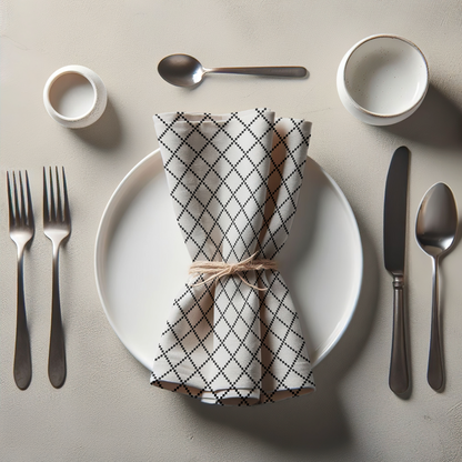 ONE Diamond Grid Napkin