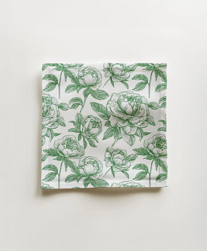 Cocktail napkin - Chinoiserie in white