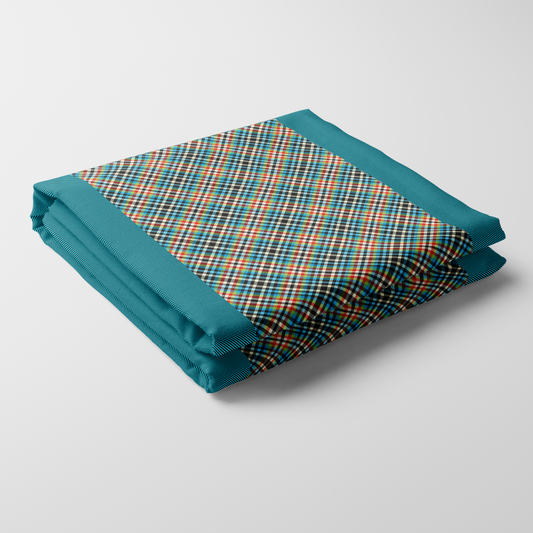 Kaleidoscope Plaid Tablecloth - Lightweight Linen