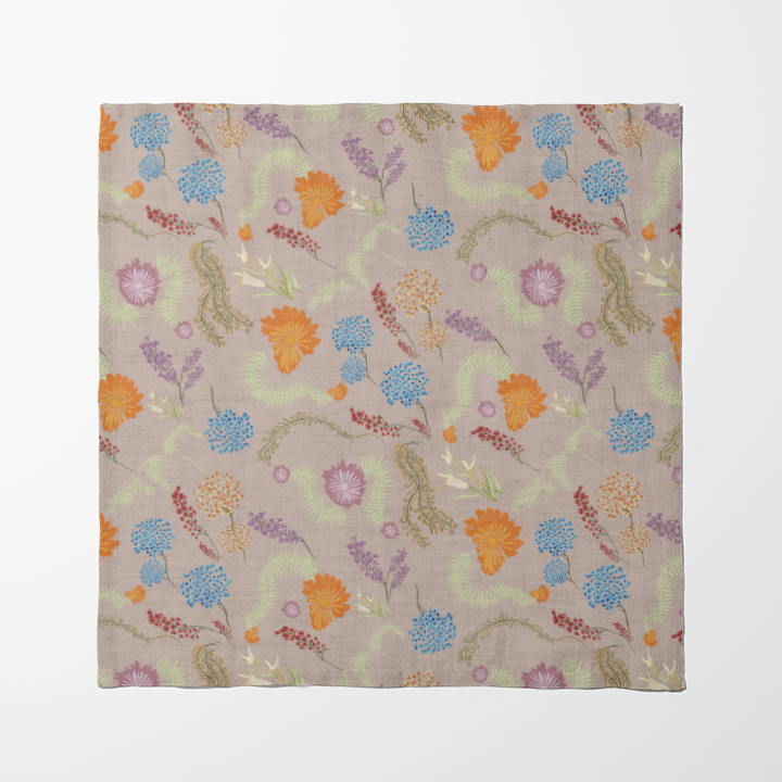 Botanical Medley in Light Purple Napkin