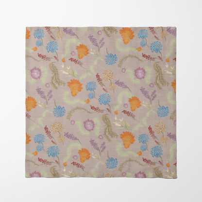 Botanical Medley in Light Purple Napkin