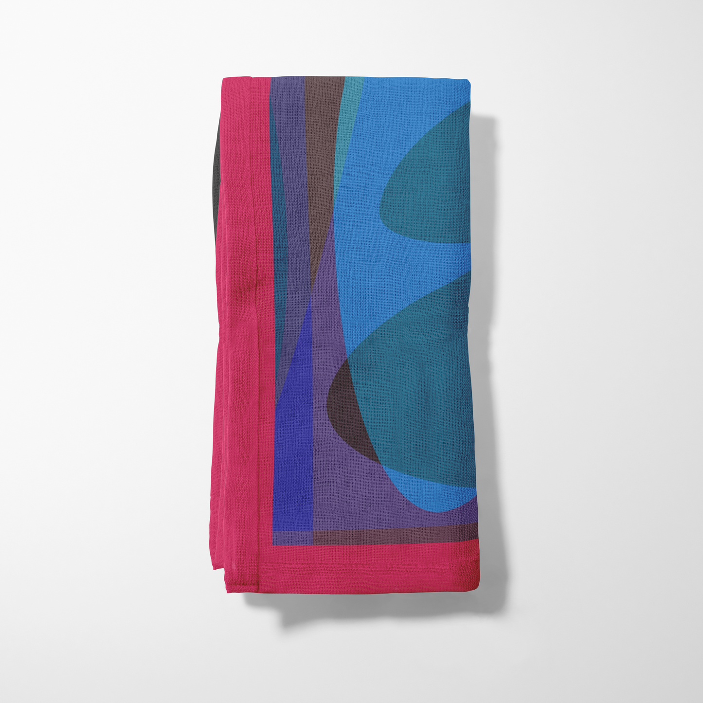 Big Shapes Quadrants Napkin in Lightweight Linen