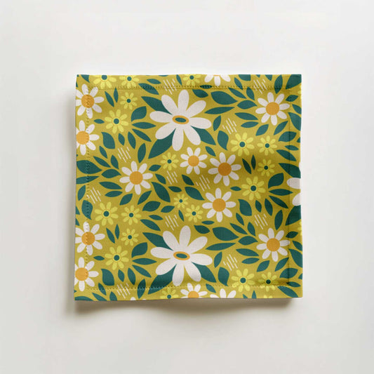 Sunny Days Cocktail Napkin in Lightweight Linen