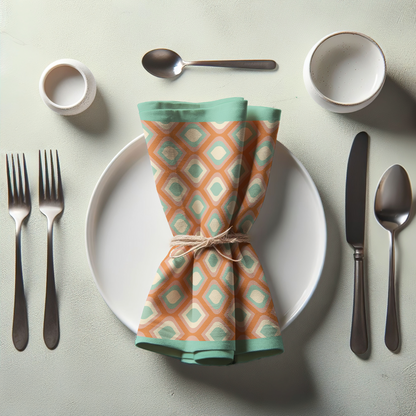 Mod Eye Candy Napkin in Teal
