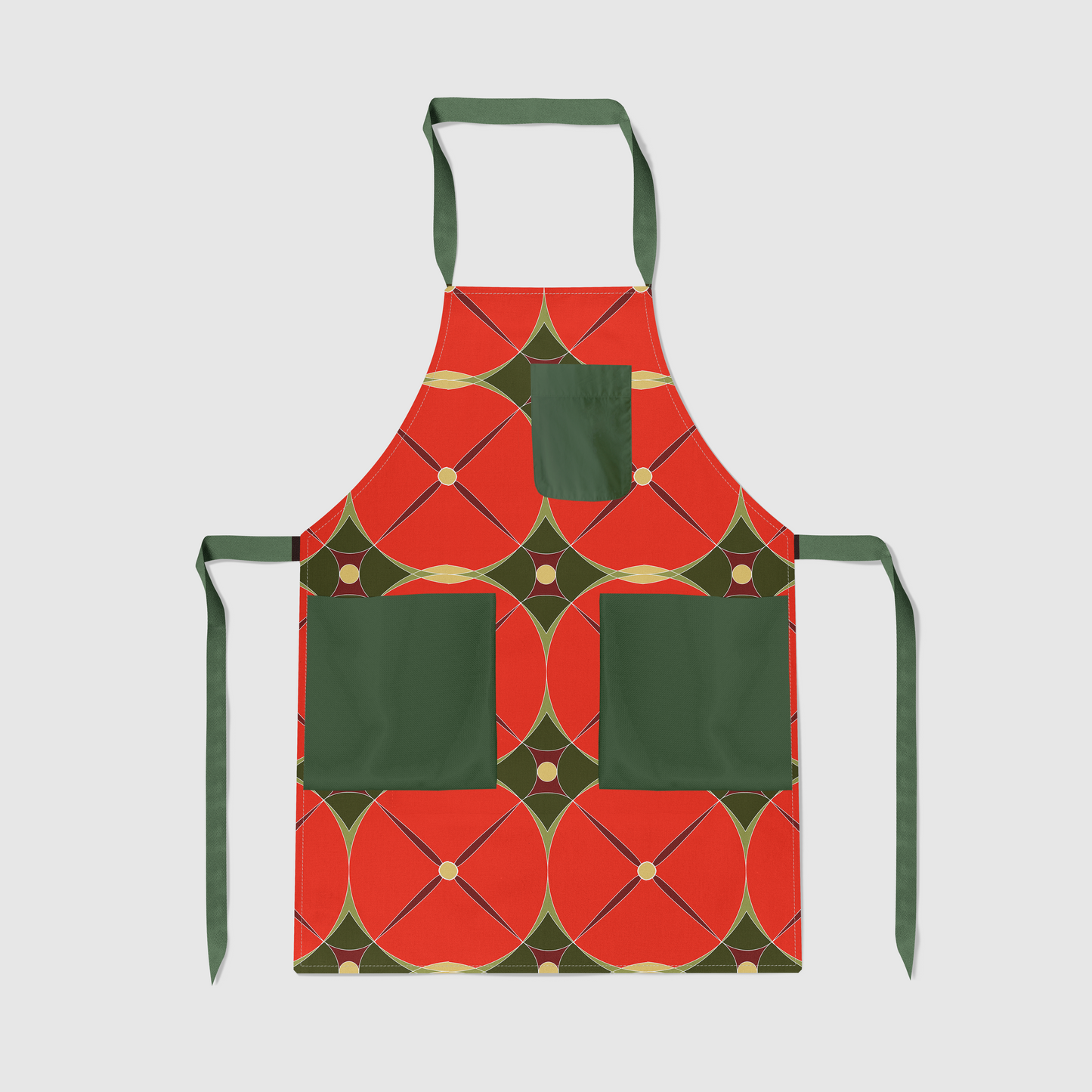 Holiday Abstract Full Chef Apron in Full Color