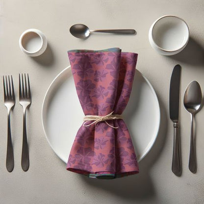 Tropical Cayena Napkin in Pink