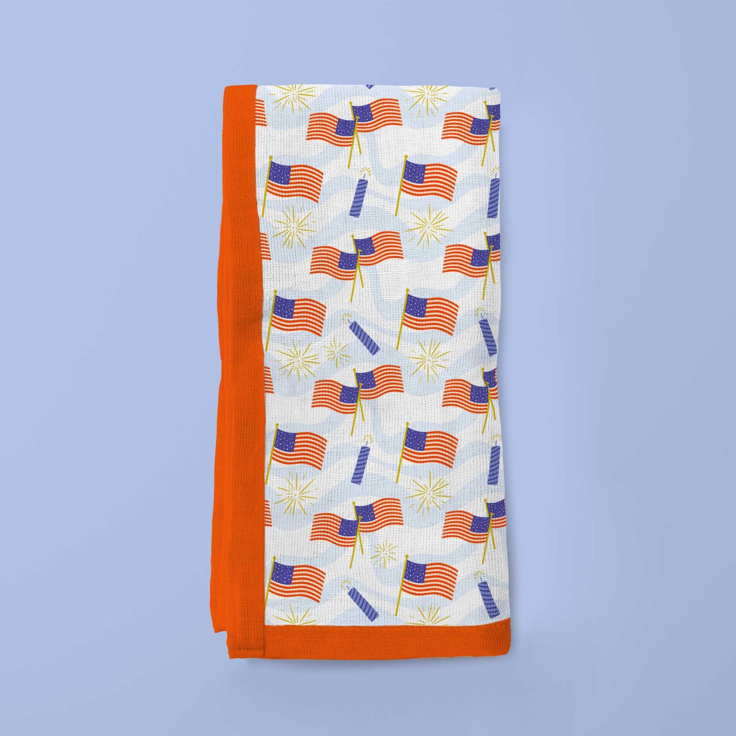 Fourth of July Party Napkin in Organic Cotton Voile