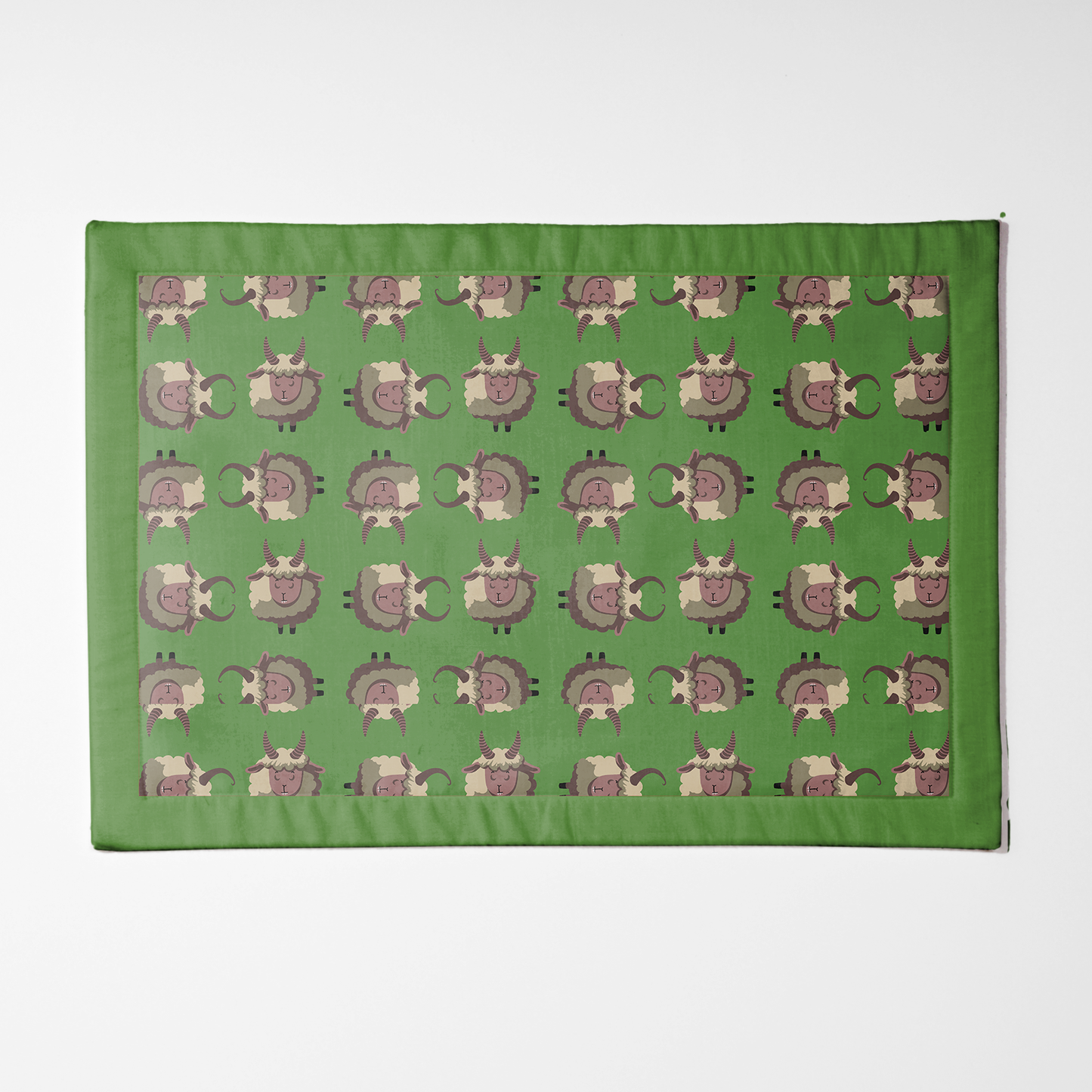 Krampus Placemat in Light Green