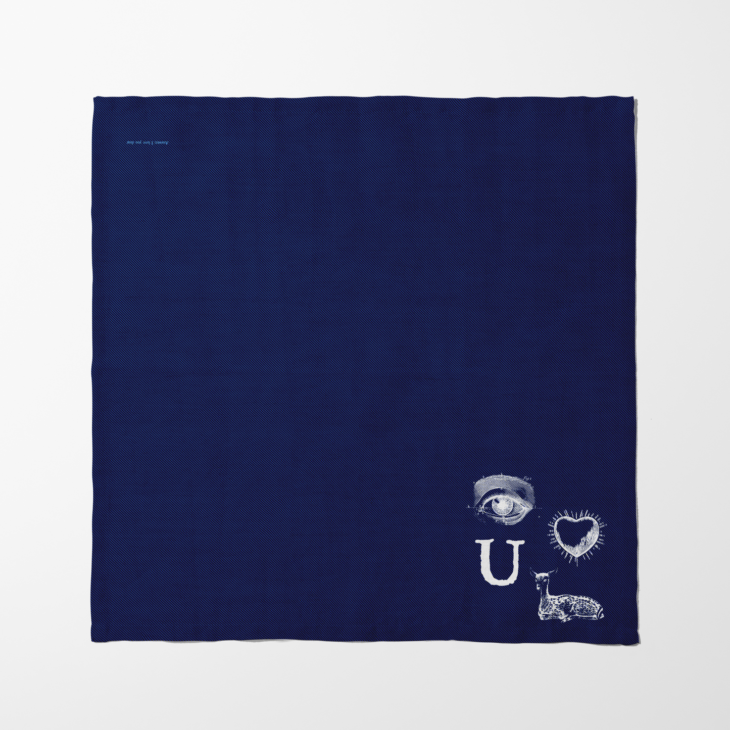 I Love You Dear Napkin in Lightweight Linen