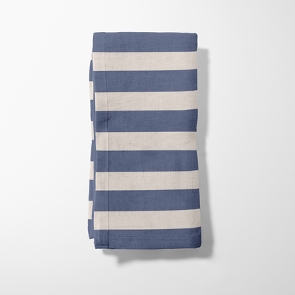 ONE Medium Stripes Napkin - Boat in Organic Cotton Voile