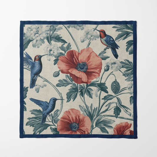 Poppy Bird Ballet Napkin in Classic