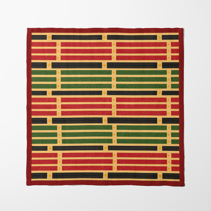 Kwanzaa Candles Napkin in Dark Red