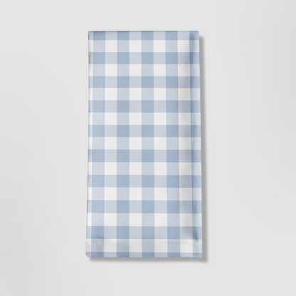 ONE Mini Gingham Tea Towel in Pastel Blue