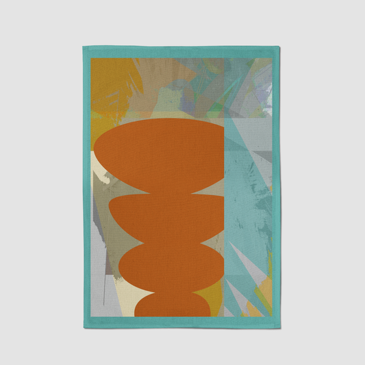 Orange Shape Tea Towel