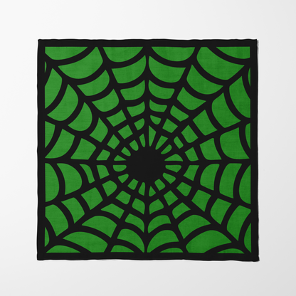 Spiderweb Napkin in Slime in Lightweight Linen