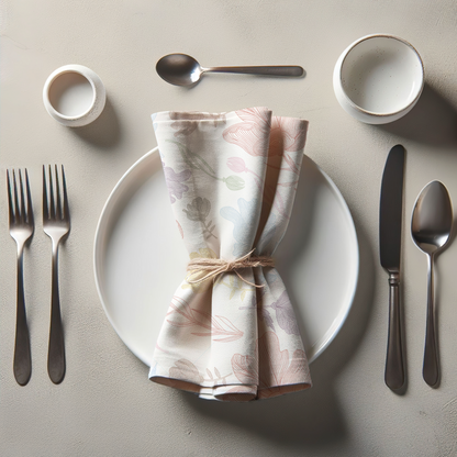 Summer Flowers Napkin in Multi Color