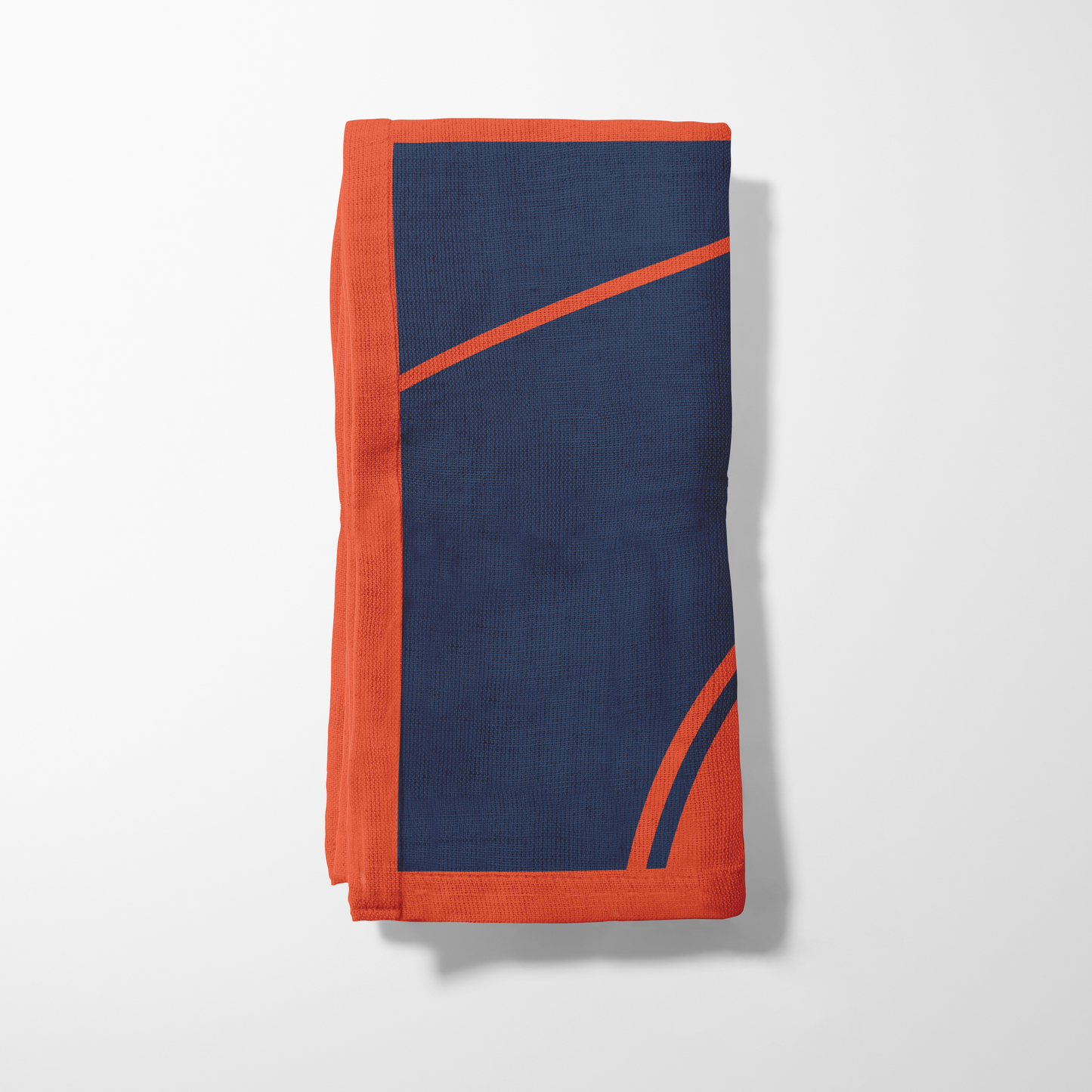 Orange and Navy Blue Napkin