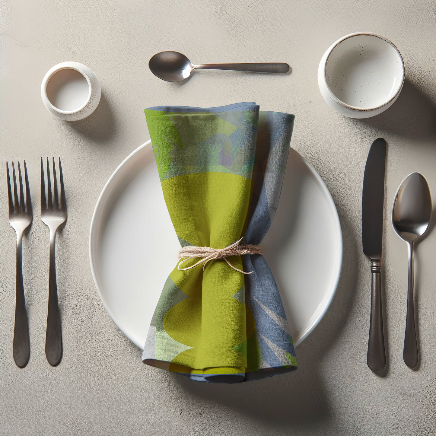 Lime Shape Napkin in Lightweight Linen