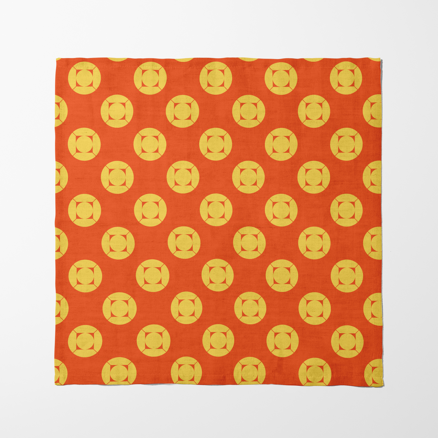 My Home is yours - Yellow Orange in Lightweight Linen