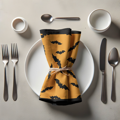 Bats in Squash Napkin