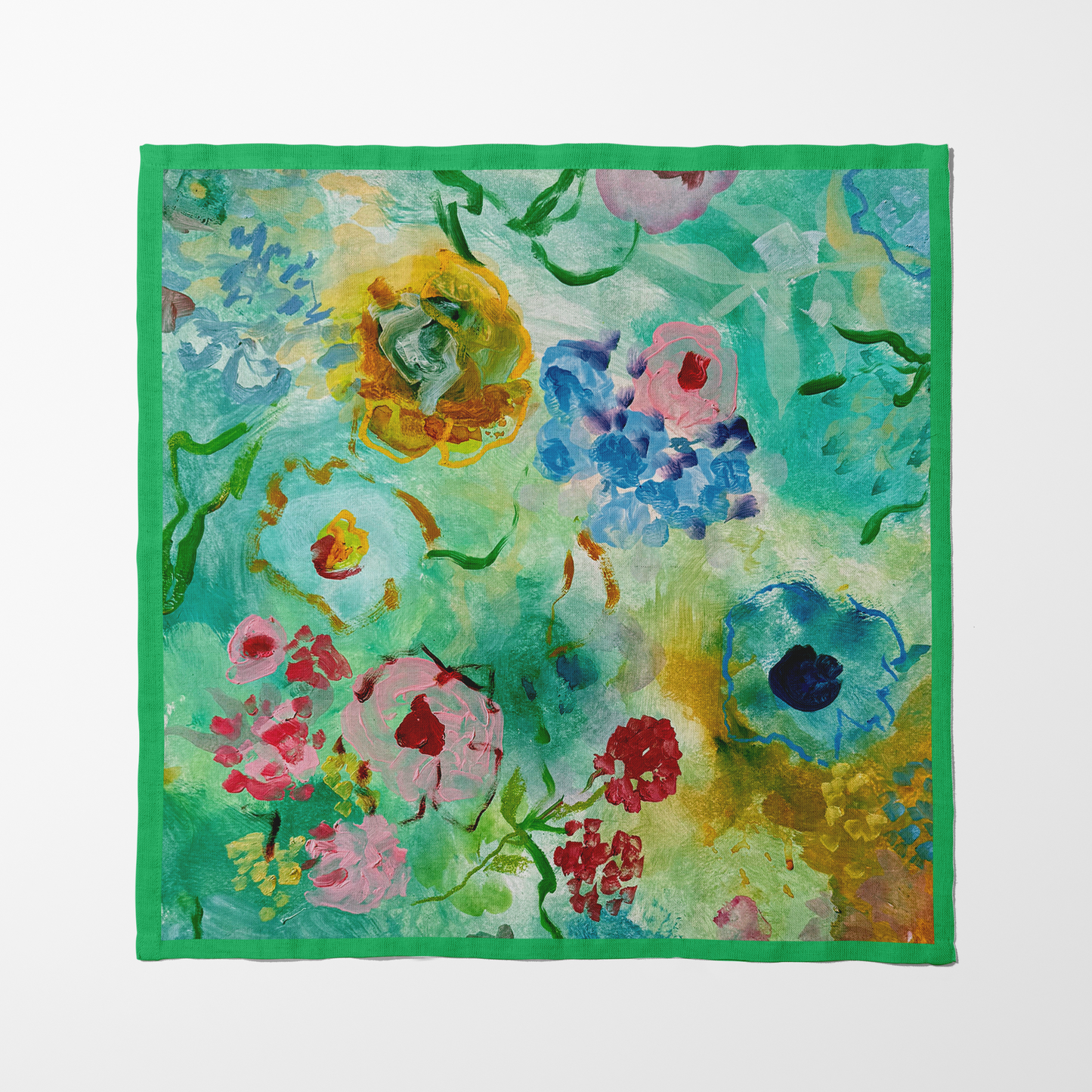 Wildflowers Green Napkin