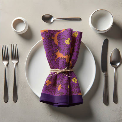 Flower Power - Vivid Purple and Orange